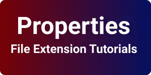 Properties File - Getting Started